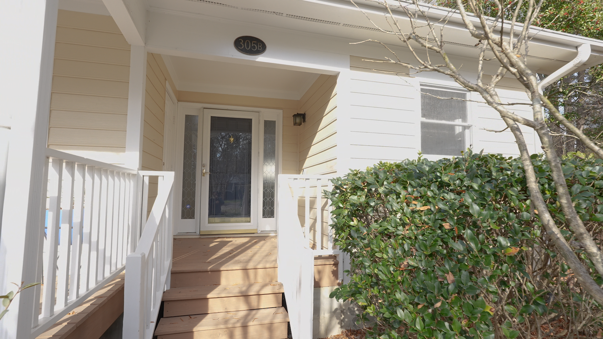 Welcoming entrance porch